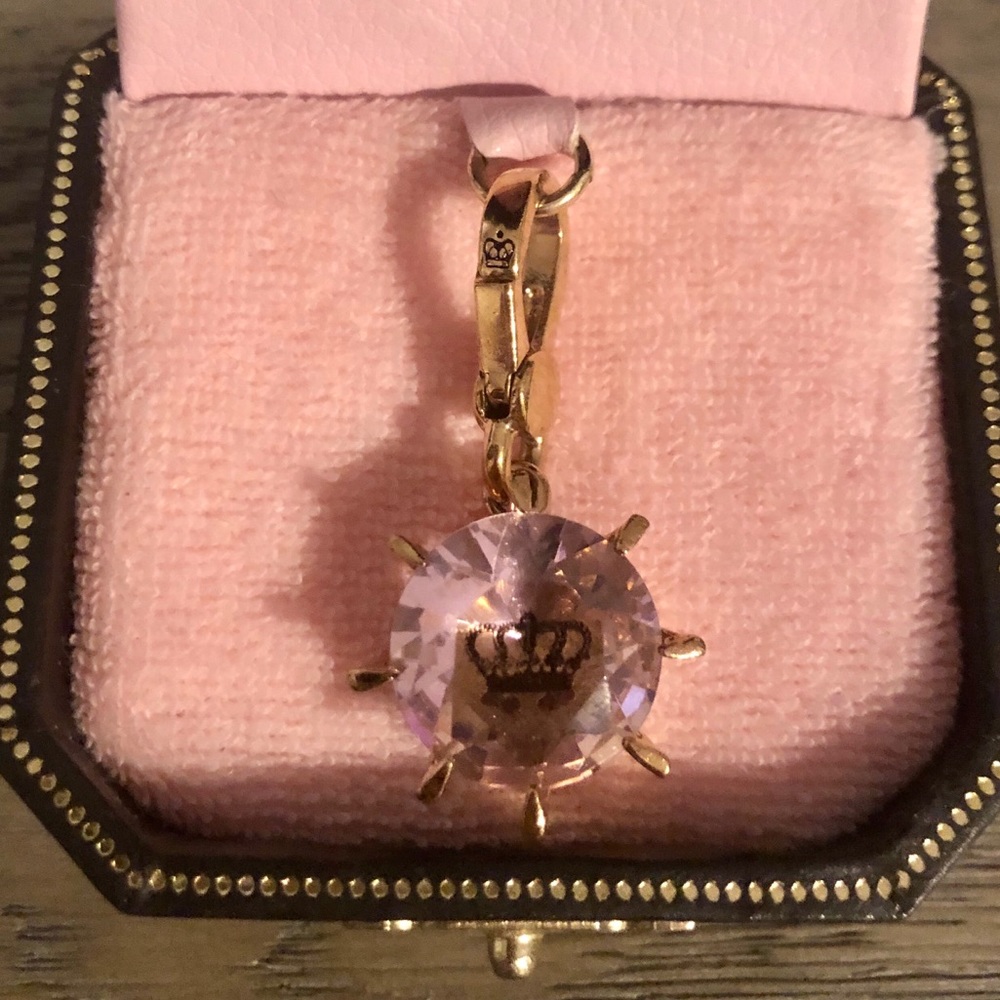 VINTAGE Juicy Couture Crown Engraved Charm